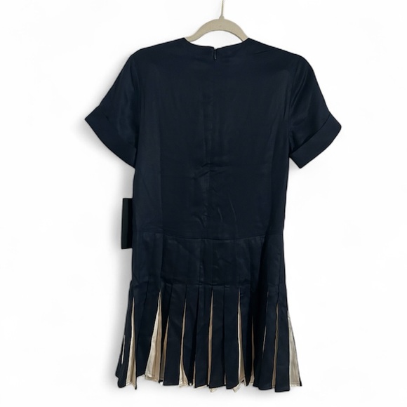 Tuckernuck Navy Pleated Mini Dress - Picture 3 of 11